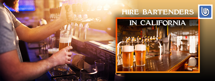 hire bartenders in california