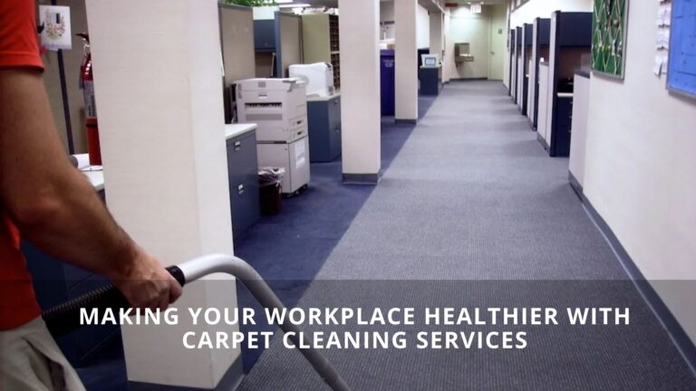 Making Your Workplace Healthier With Carpet Cleaning Services